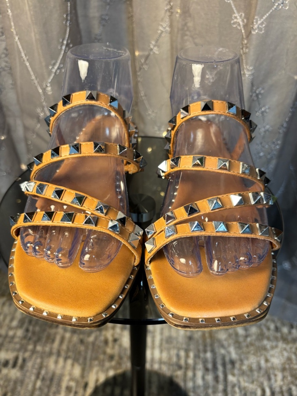 Madden Girl Tan Studded Sandals